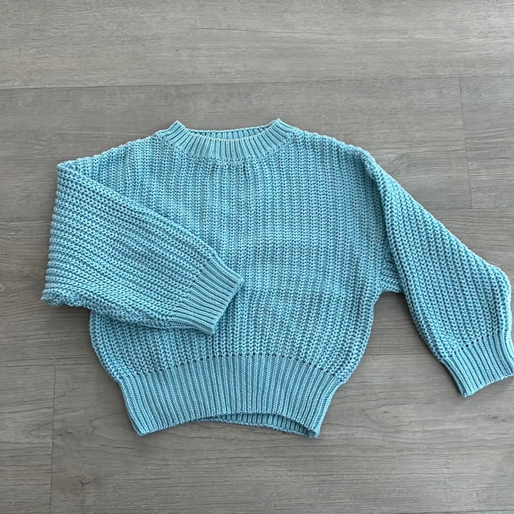 Blue Knit Sweater